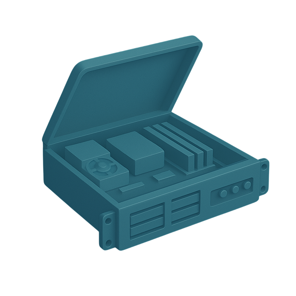An illustration of an open server